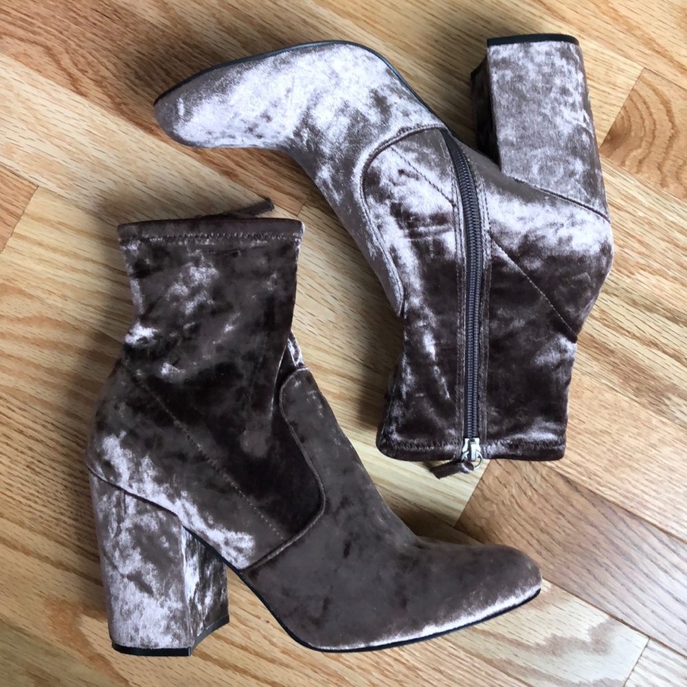 Velvet Steve Madden Booties